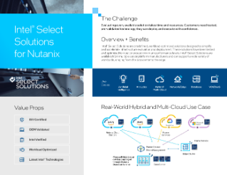 適用於 Nutanix HCI v2 的 Intel® Select 解決方案