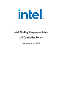 Intel® 公司隱私權規則：UK 控制站原則