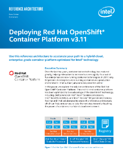 Deploying Red Hat OpenShift* Container Platform 3.11