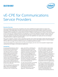 解決方案簡介：電信服務供應商適用的 vE-CPE